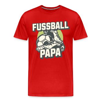Soccer Dad Retro Look Design - T-shirt bio Premium Homme - rouge - Devant - Damien (186cm)