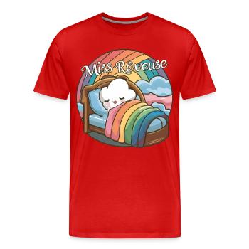 Miss Dreamer Design Kind Träumer und Schlaf - Männer Premium Bio T-Shirt - Rot - Vorne - Damien (186cm)
