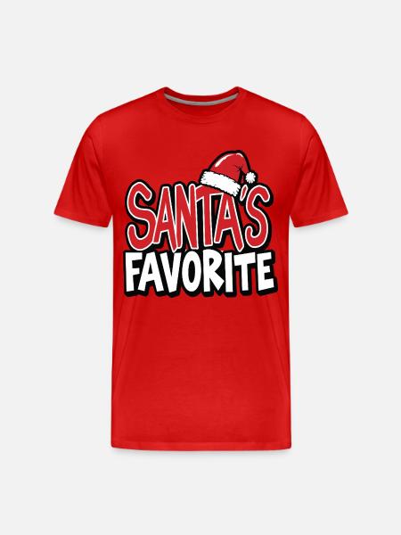 Santa's Favorite – Liebling des Weihnachtsmanns - Men's Premium Organic T-Shirt - red