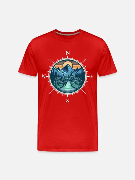 Vélo VTT - T-shirt bio Premium Homme - rouge