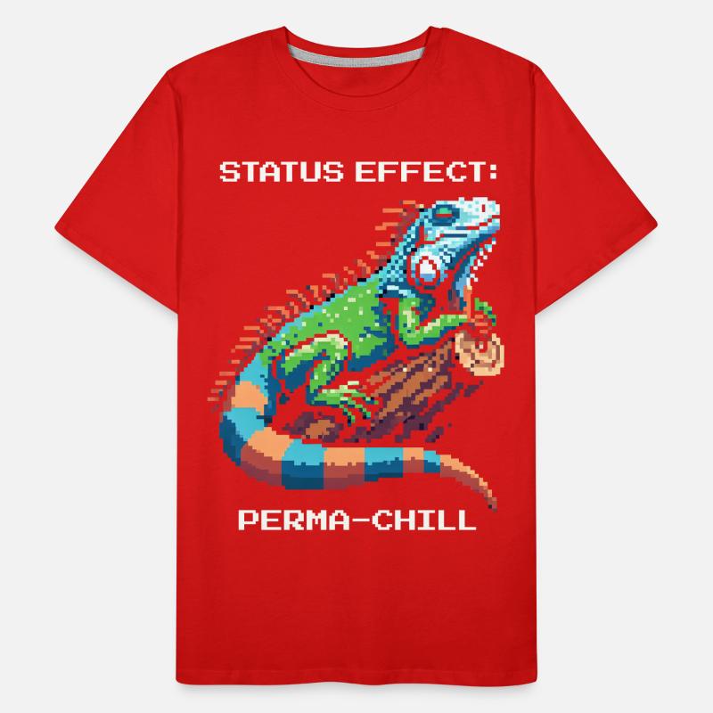 Effet de statut : Frisson continu | Terrarium d’iguane T-shirt bio Premium Homme