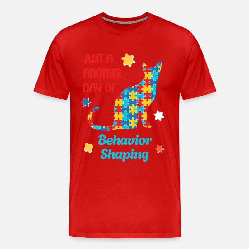 Be Kind – Autismus Bewusstsein - Männer Premium Bio T-Shirt - Rot