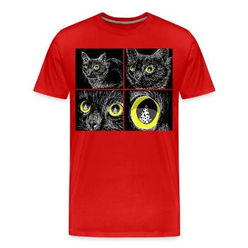 ZIEL FESTGELEGT - Männer Premium Bio T-Shirt - Rot - Vorne - Damien (186cm)