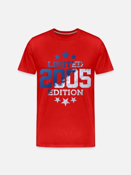 ÉDITION LIMITÉE 21E ANNIVERSAIRE 2005 - T-shirt bio Premium Homme - rouge