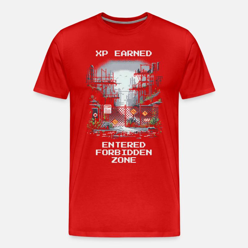 Obtenir XP : Zone interdite découverte - T-shirt bio Premium Homme - rouge