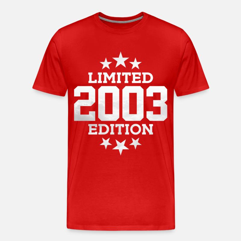 ÉDITION LIMITÉE 23E ANNIVERSAIRE 2003 - T-shirt bio Premium Homme - rouge