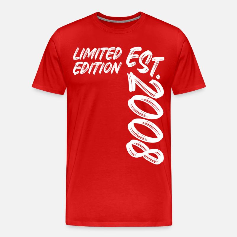 Édition limitée est. 2008 - T-shirt bio Premium Homme - rouge
