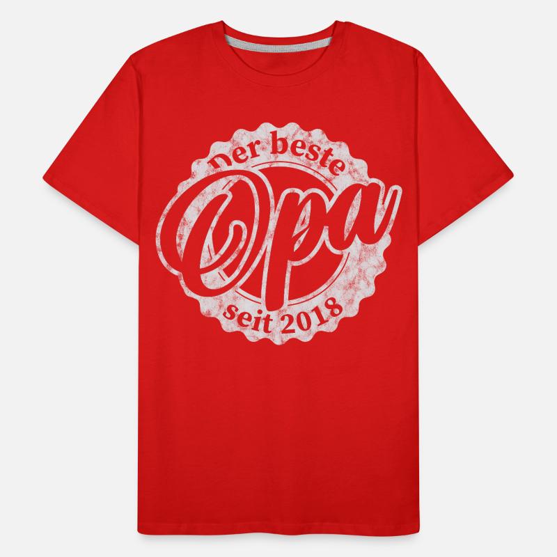 Der Beste Opa seit 2018 Männer Premium Bio T-Shirt