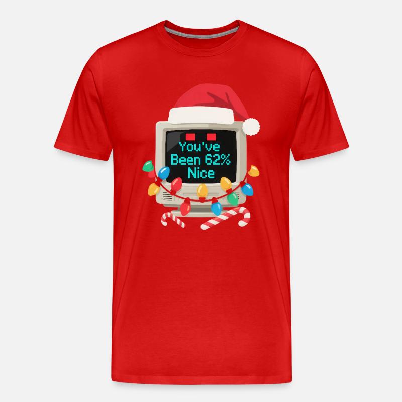 Computer Christmas AI Sarcastic Tech Gift - Men's Premium Organic T-Shirt - red