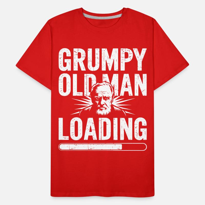 GrumpyOldMan Loading Bar Men's Premium Organic T-Shirt