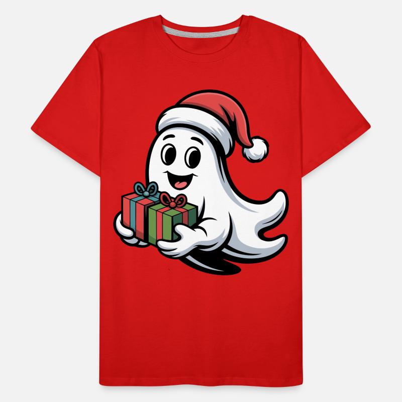 Weihnachtsgeist mit Geschenken T-shirt bio Premium Homme