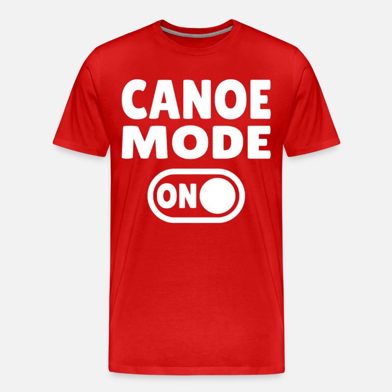 Canoe Mode ON - Männer Premium Bio T-Shirt - Rot