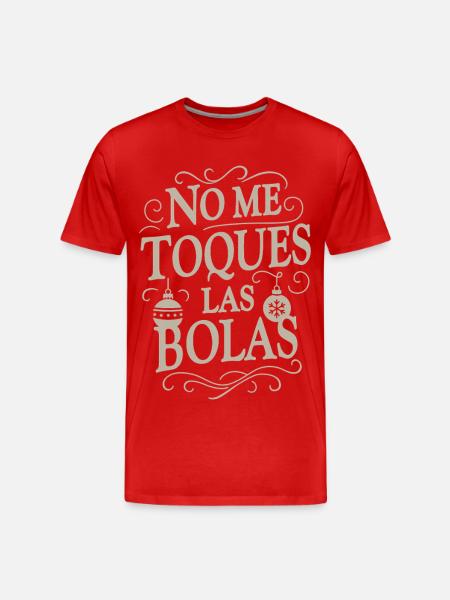 Don't touch my balls - Men's Premium Organic T-Shirt - red