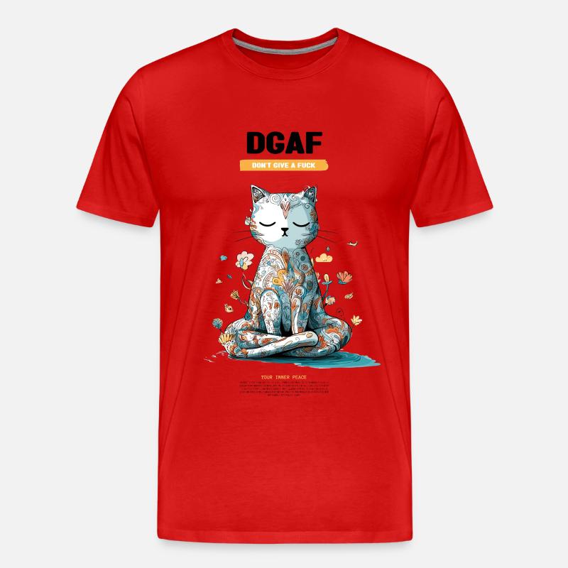 DGAF - Männer Premium Bio T-Shirt - Rot