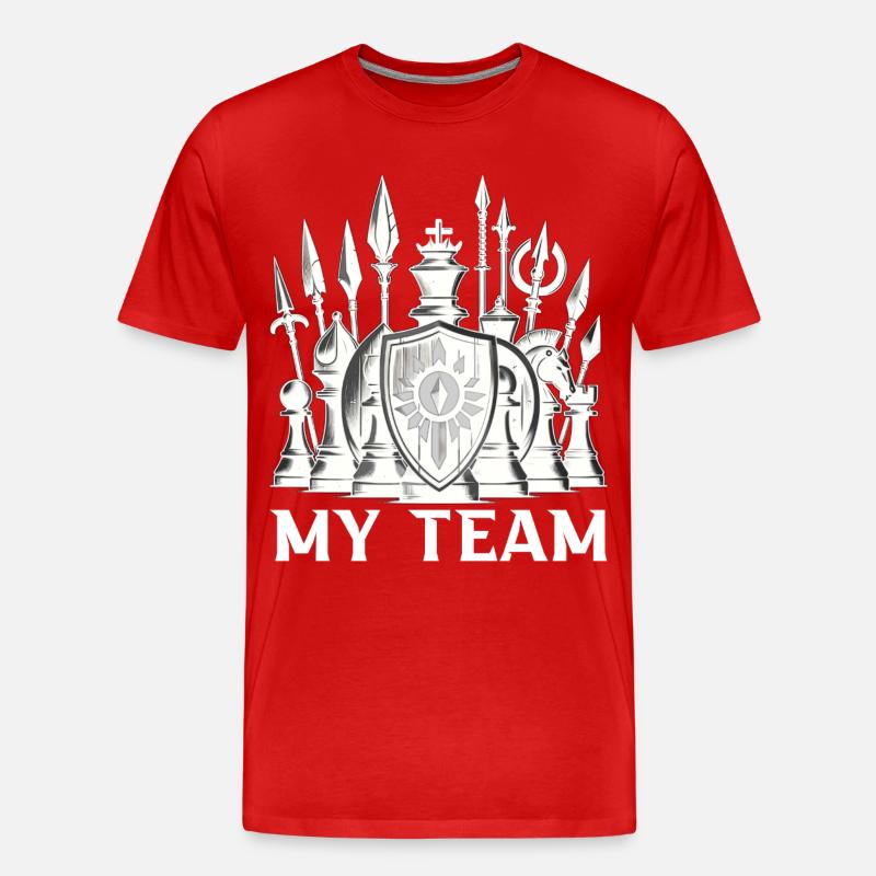 Chess - Männer Premium Bio T-Shirt - Rot