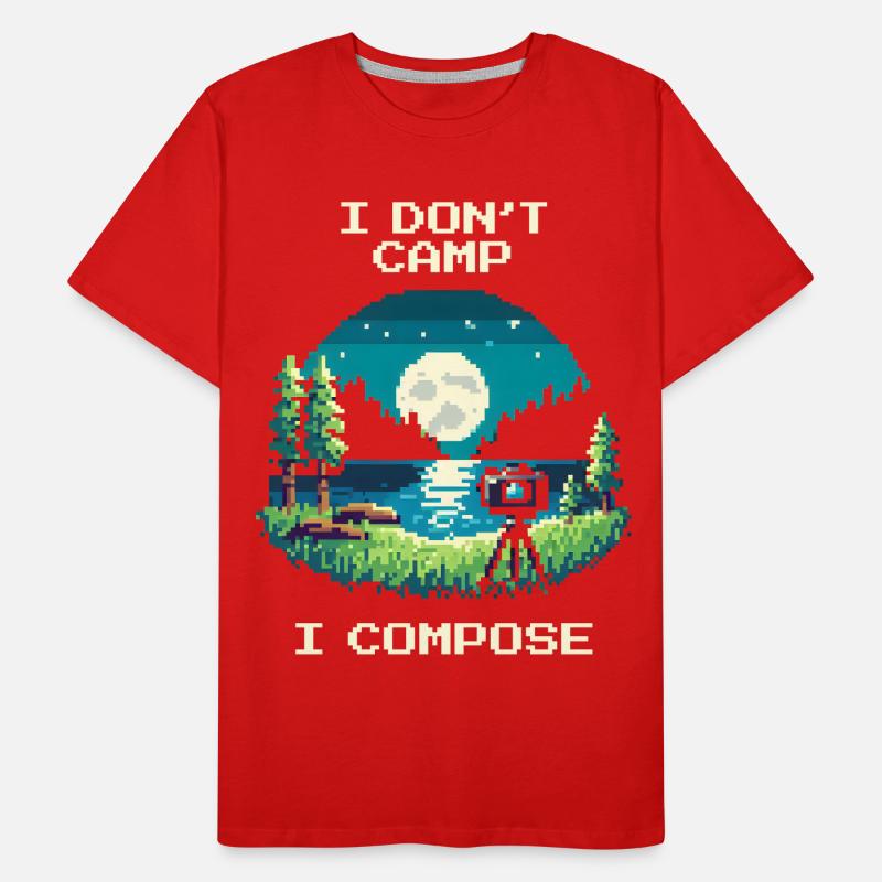 Je ne campe pas, je compose | Composition T-shirt bio Premium Homme