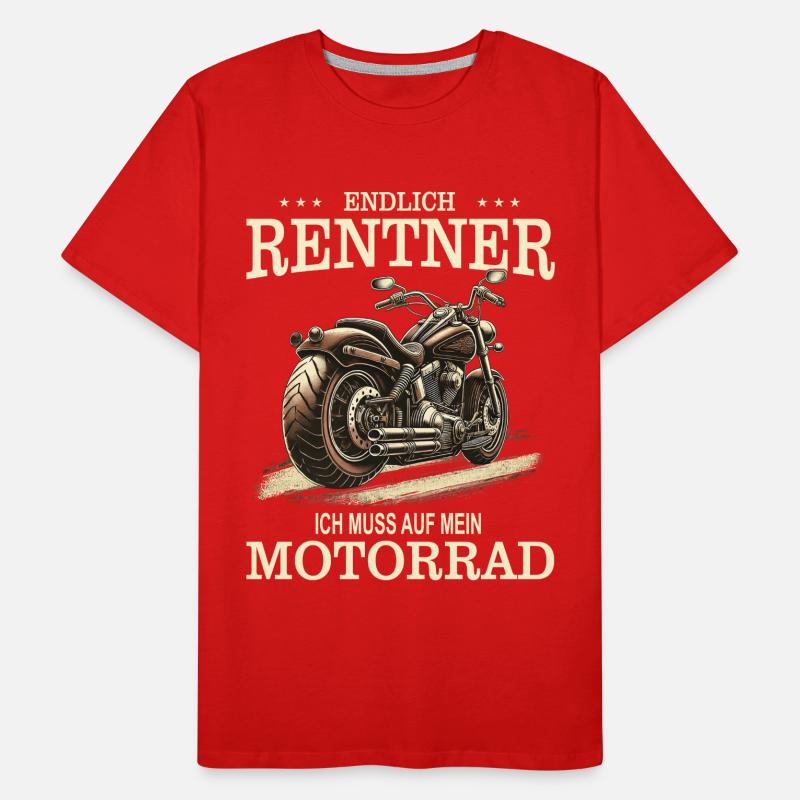 Finally pensioners motorcycle joy Men's Premium Organic T-Shirt