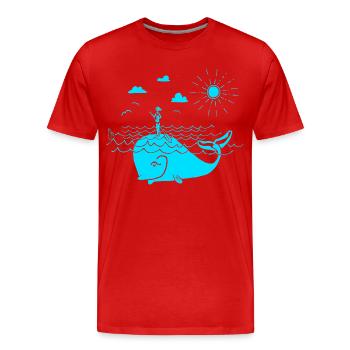 SUP - Men's Premium Organic T-Shirt - red - Front - Damien (186cm)