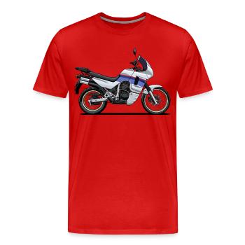 Abenteuer-Fahrrad - Männer Premium Bio T-Shirt - Rot - Vorne - Damien (186cm)