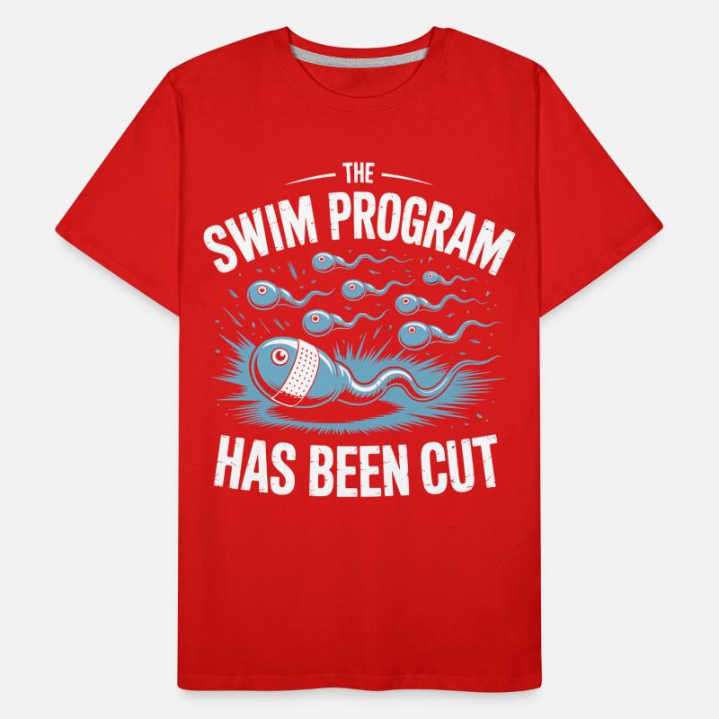 Schwimmprogramm wurde beendet Männer Premium Bio T-Shirt