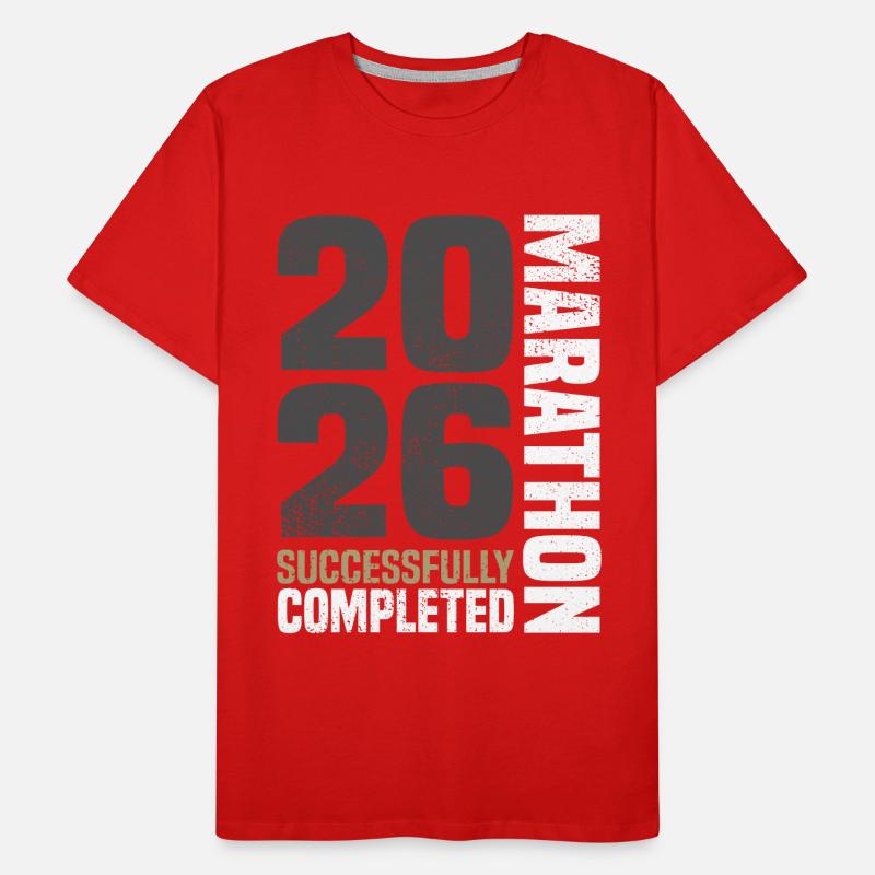 Marathon 2026 Männer Premium Bio T-Shirt