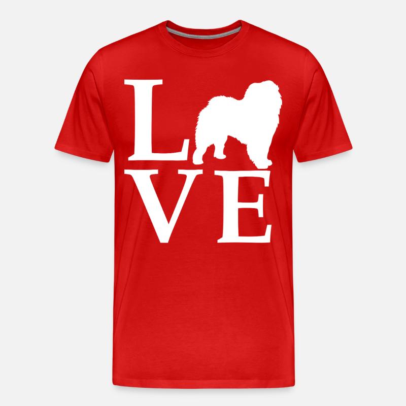 Chow Chow - Männer Premium Bio T-Shirt - Rot