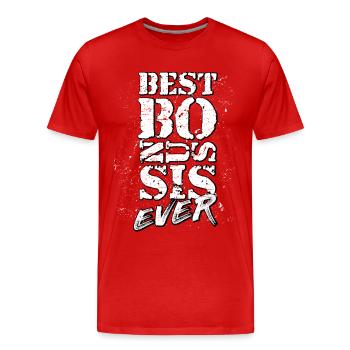 Soeur - T-shirt bio Premium Homme - rouge - Devant - Damien (186cm)