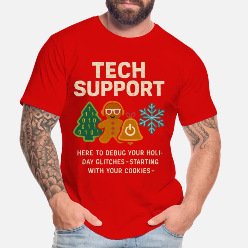 Admin Christmas Gift IT Support Debugging Men's Premium Organic T-Shirt