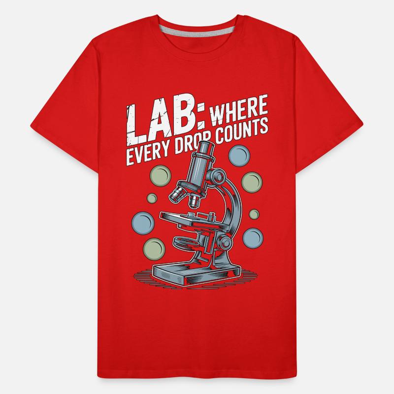 Lab Technician Lab Where Every Drop Scientist Männer Premium Bio T-Shirt