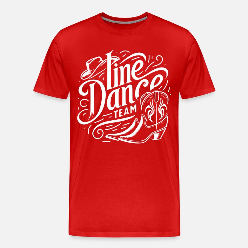 Time Dance Team - Männer Premium Bio T-Shirt - Rot
