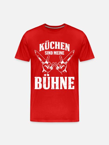 LES CUISINES SONT MA SCÈNE Amusant - T-shirt bio Premium Homme - rouge