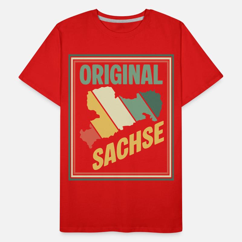 Carte originale de la Saxe T-shirt bio Premium Homme