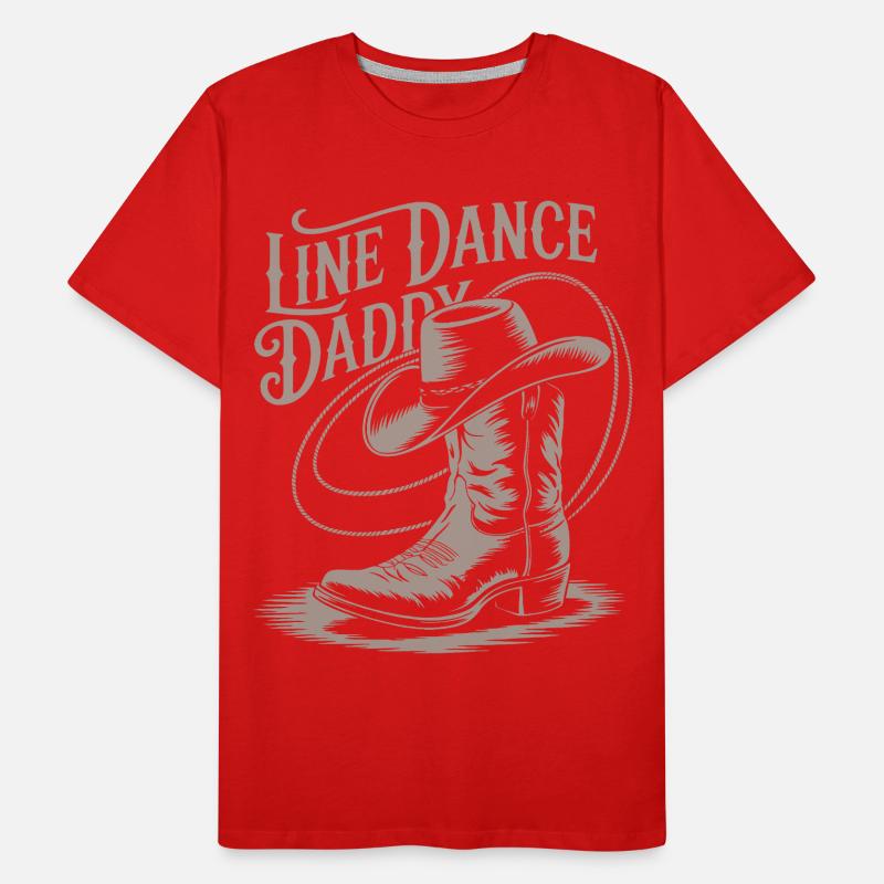 Line Dance Daddy Männer Premium Bio T-Shirt
