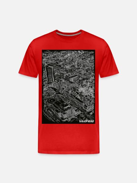 Leipzig Birdeye - T-shirt bio Premium Homme - rouge