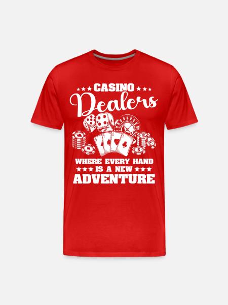 Casino Gambler - Men's Premium Organic T-Shirt - red
