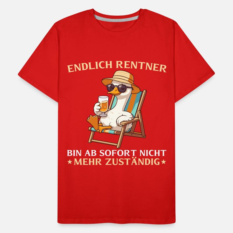 Gans retraité - Plus responsable Pension d’adieu T-shirt bio Premium Homme
