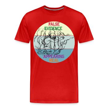 F.E.A.R.   t-shirt - T-shirt bio Premium Homme - rouge - Devant - Damien (186cm)