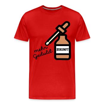 futures résolutions du Nouvel An Patience - T-shirt bio Premium Homme - rouge - Devant - Damien (186cm)