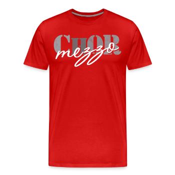 Mezzo-soprano de chœur - T-shirt bio Premium Homme - rouge - Devant - Damien (186cm)