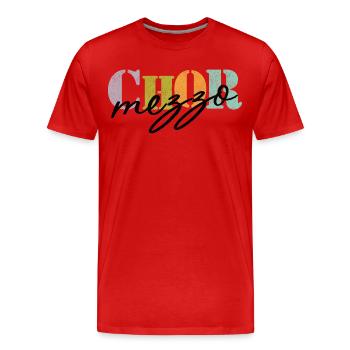 Mezzo-soprano de chœur - T-shirt bio Premium Homme - rouge - Devant - Damien (186cm)