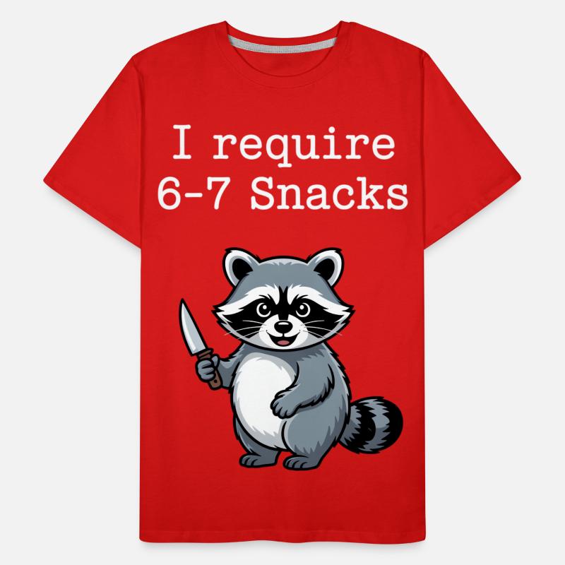6-7 Internet Meme Cooler 6 7 Waschbär Männer Premium Bio T-Shirt