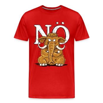Non, Mammut Déclaration Non, juste Non, non - T-shirt bio Premium Homme - rouge - Devant - Damien (186cm)