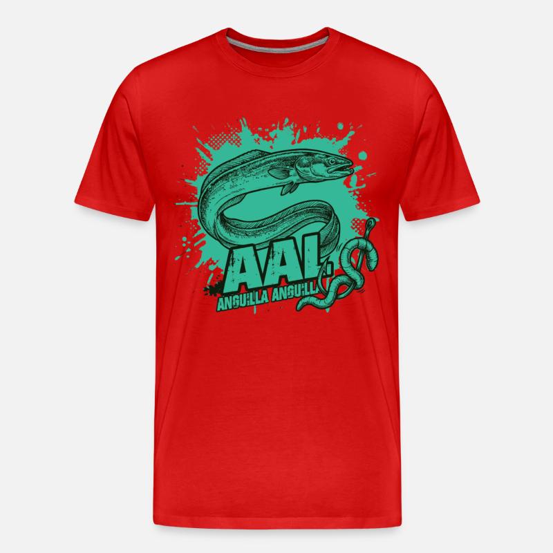 Aal – Der Jäger der Nacht - Männer Premium Bio T-Shirt - Rot