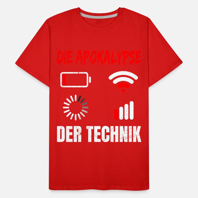 Coder L’APOCALYPSE DE LA TECHNOLOGIE DRÔLE T-shirt bio Premium Homme