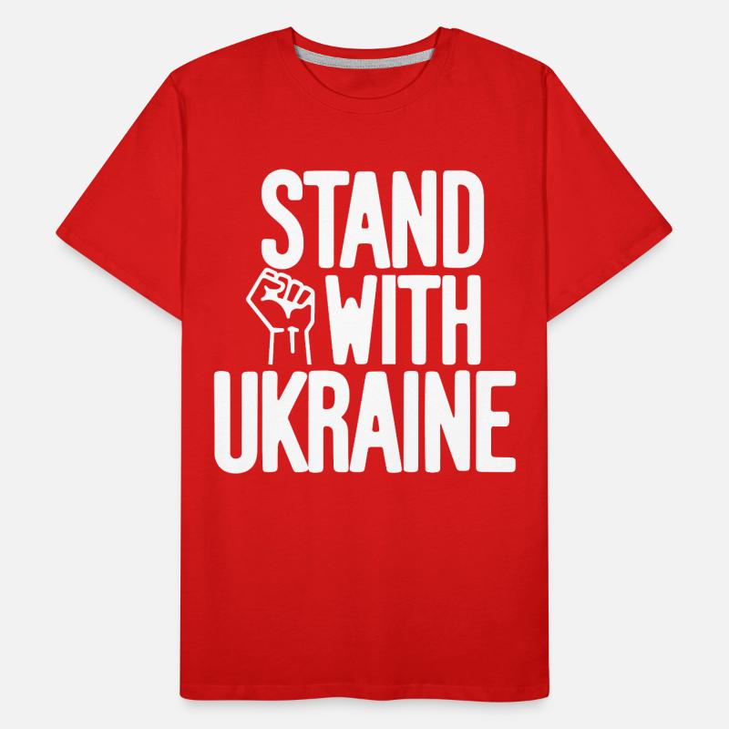 Solidarité avec l’Ukraine T-shirt bio Premium Homme