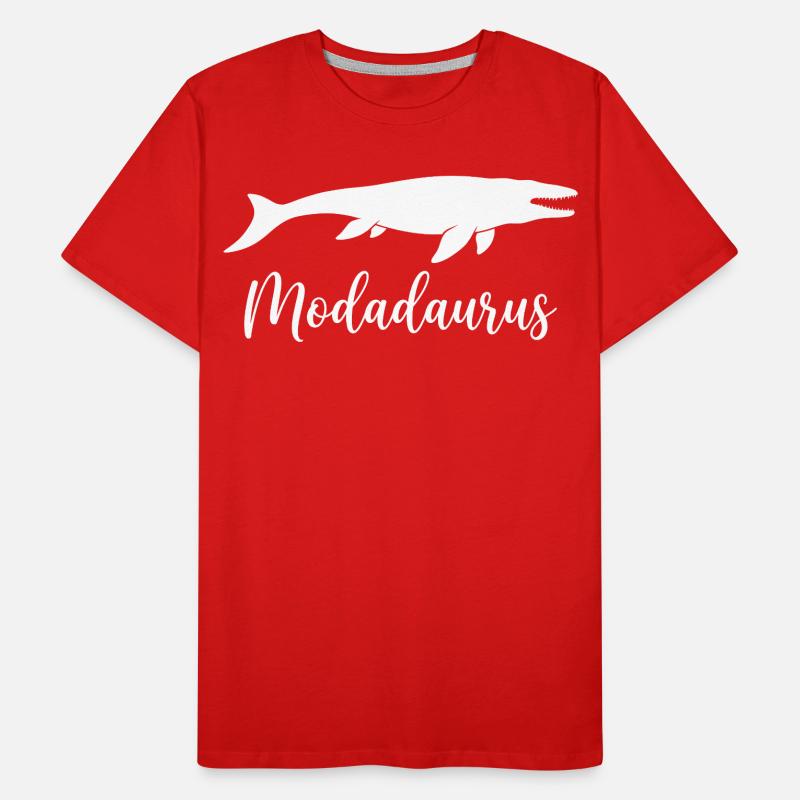 Modadaurus Mosasaurus Dinosaur Dad Men's Premium Organic T-Shirt