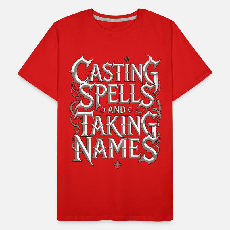 Witchcraft Casting Spells And Sorcery Spellcaster Men's Premium Organic T-Shirt