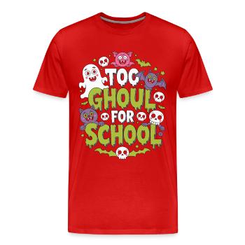 Witchcraft Too Ghoul For School Tarot Reading - Men's Premium Organic T-Shirt - red - Front - Damien (186cm)