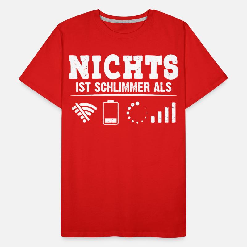 Coder NICHTS IST SCHLIMMER ALS LUSTIG Männer Premium Bio T-Shirt