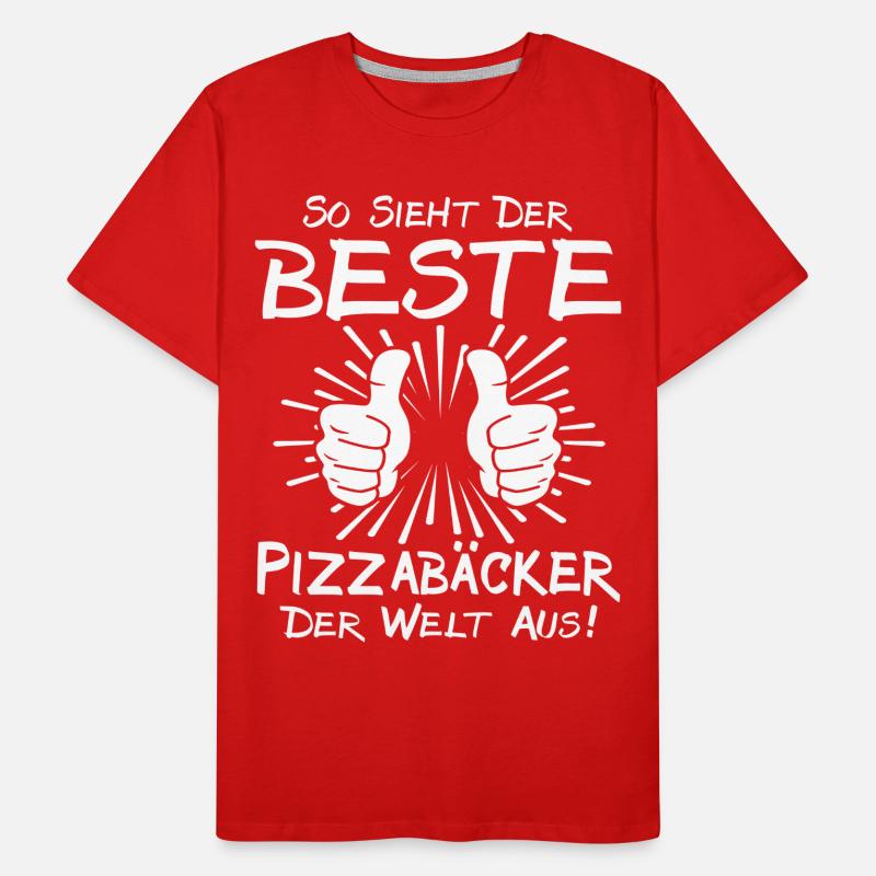Bester Pizzabäcker Männer Premium Bio T-Shirt